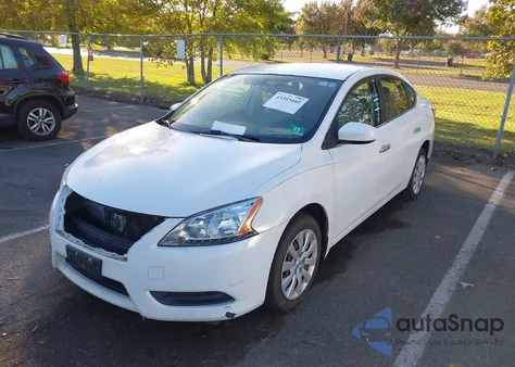 2015 Nissan Sentra S from USA, damaged, VIN 3N1AB7AP6FY356845